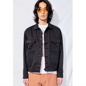 JUNGMAVEN Mechanic's Jacket in Washed Black - XXL